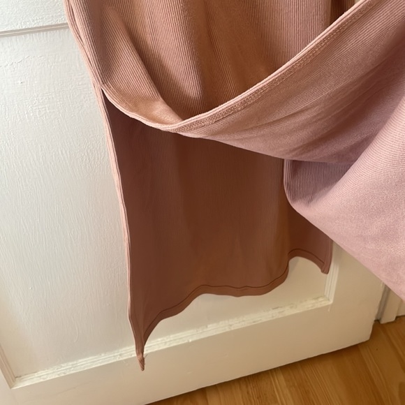 MOVING! Petal and Pup Neutral Pink Dress with Side Slits, Nelaite Dress, Blush - Picture 3 of 3